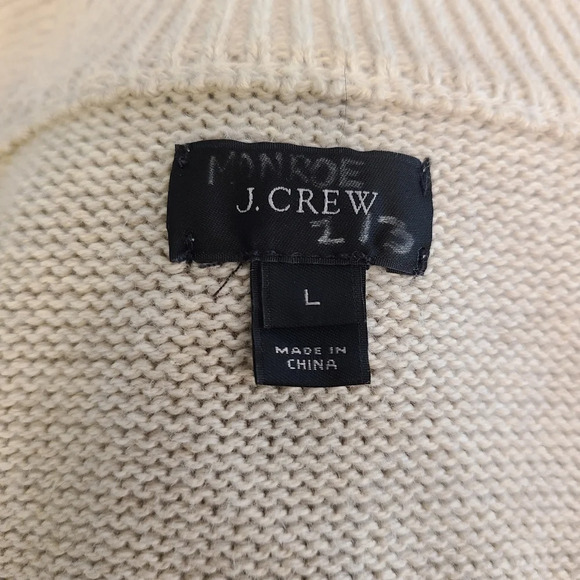 J Crew Gray Cotton Knit Shawl Collar Cardigan Sweater - Picture 4 of 4